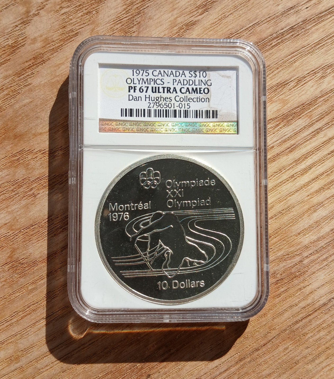 Canada: 10 dollar 1975 Paddling NGC PF67 Ultra Cameo, Verzenden, Noord-Amerika, Losse munt, Zilver