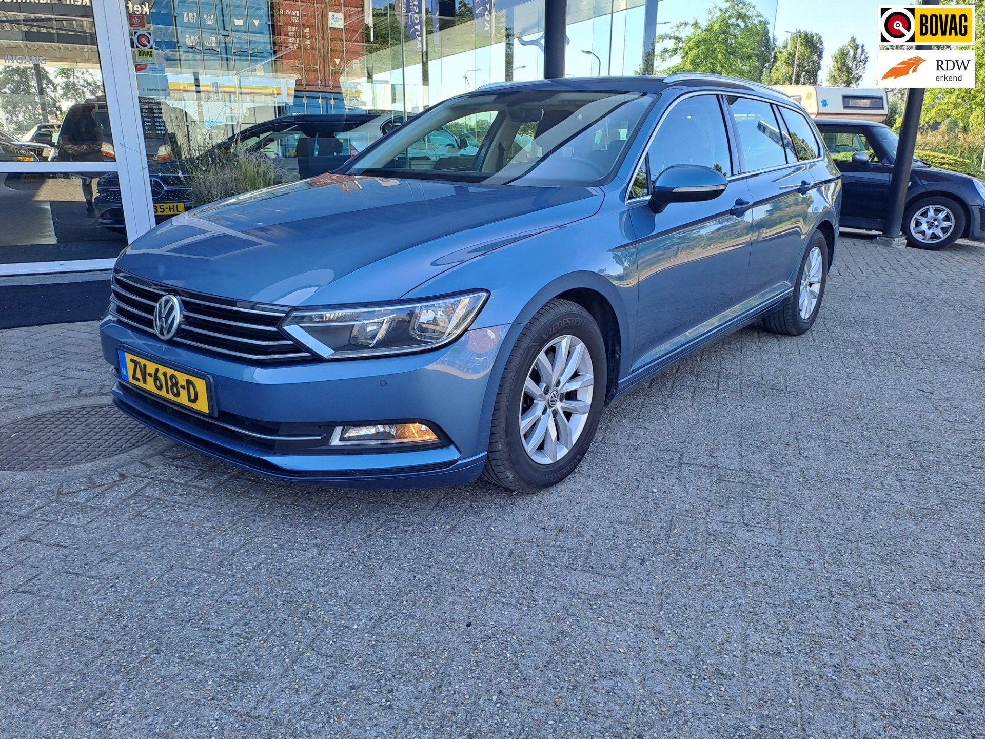 Volkswagen Passat Variant 1.6 TDI Highline, Auto's, Stof, Gebruikt, 4 cilinders, Blauw