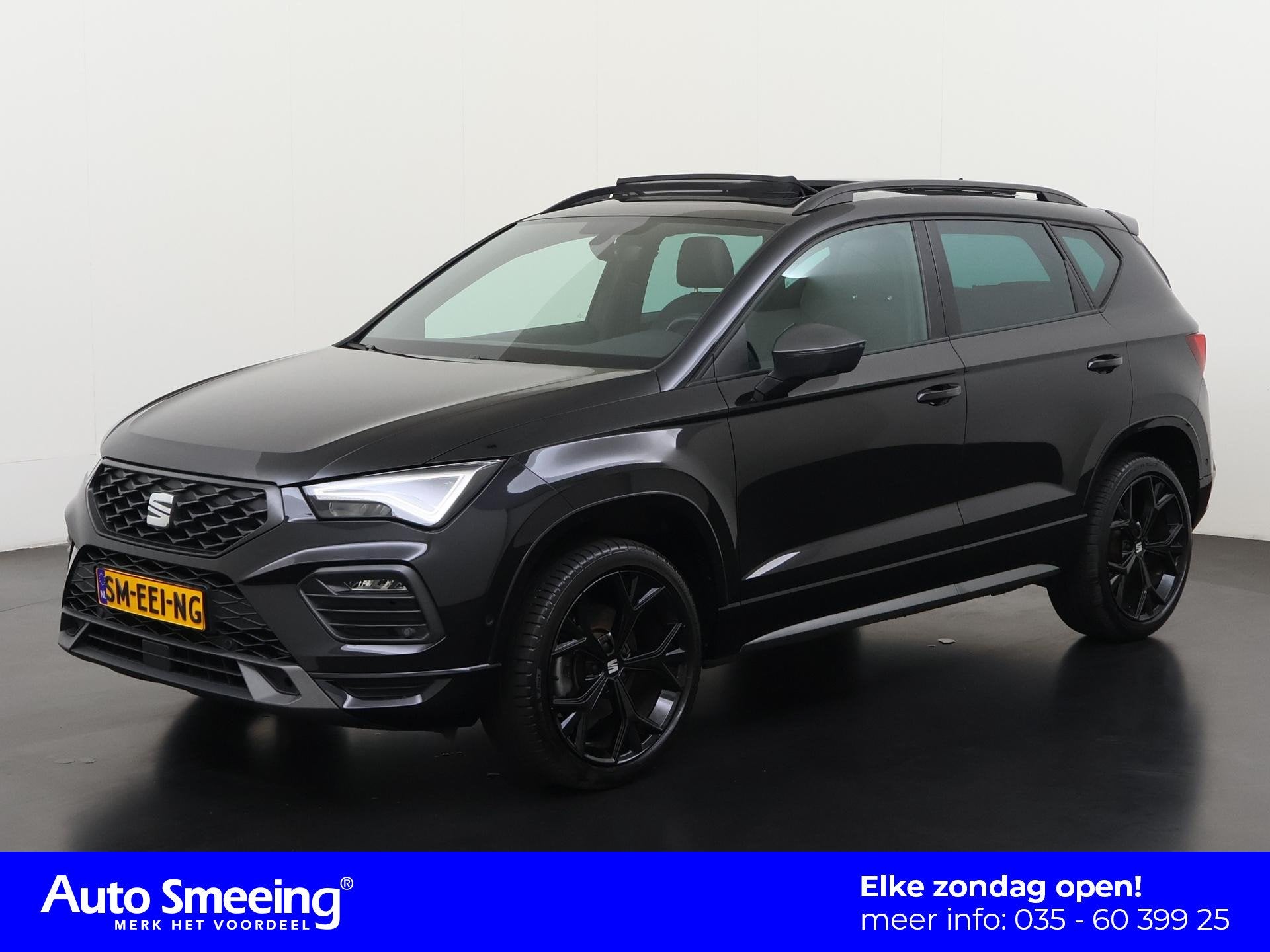 SEAT Ateca 1.5 TSI FR DSG | Panoramadak | Digital Cockpit |, Auto's, 4 cilinders, Ateca, Zwart, Bedrijf