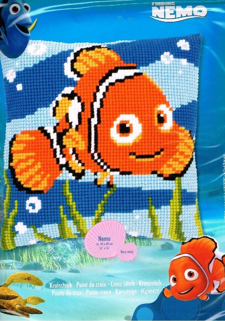 Cado aanbieding disney borduurpakket kussen, NEMO, Ophalen of Verzenden, Nieuw, Handborduren, Borduurpakket