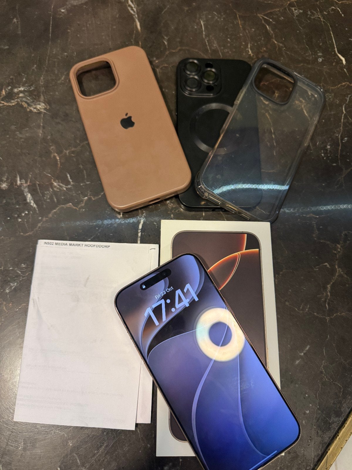 iPhone 16 Pro Max 256GB Desert Titaniun - Full Box as new, Telecommunicatie, 256 GB, 88 %, IPhone 16 Pro Max, Ophalen of Verzenden