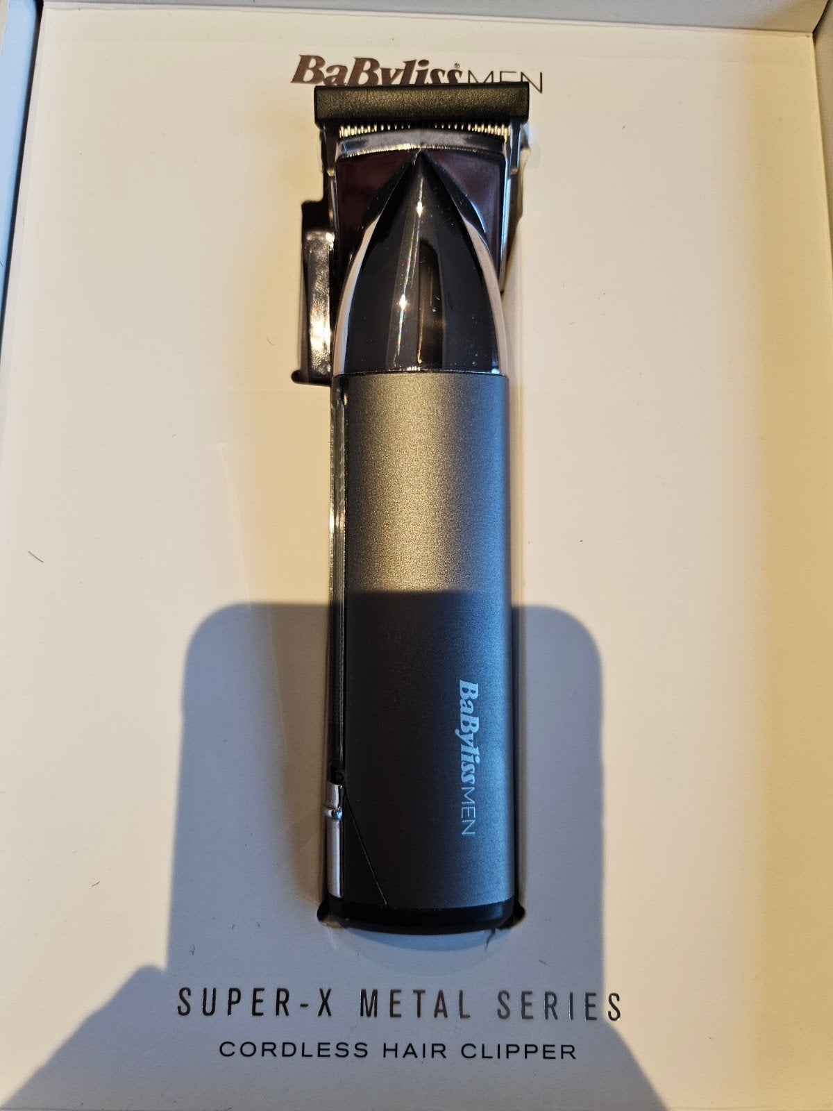BaByliss MEN Super-X Metal Series Draadloze Tondeuse, Ophalen of Verzenden, Zo goed als nieuw, Haarverzorging