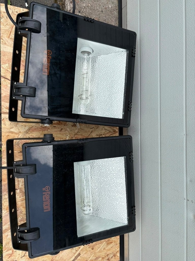 2x gas ontladingslamp 400W, Ophalen, Gebruikt, 200 tot 500 watt, Lamp