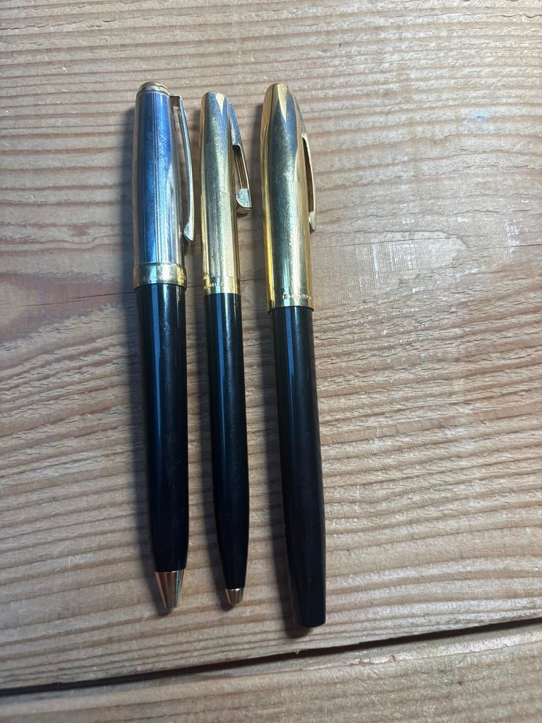 Vintage Sheaffer Pennenset - 1x Vulpen, 2x Balpen, Verzamelen, Pennenverzamelingen, Ophalen of Verzenden, Zo goed als nieuw, Pennenset