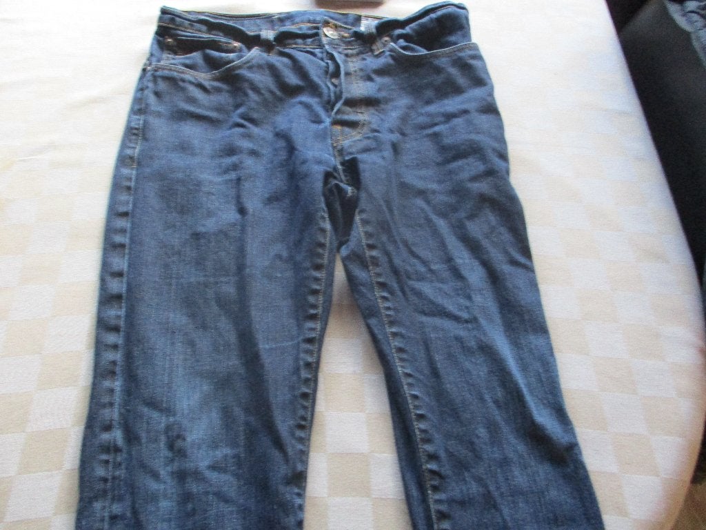 Heren spijkerbroek zgan 31/34 donkerblauw zgan, Kleding | Heren, Spijkerbroeken en Jeans, Ophalen of Verzenden, Zo goed als nieuw