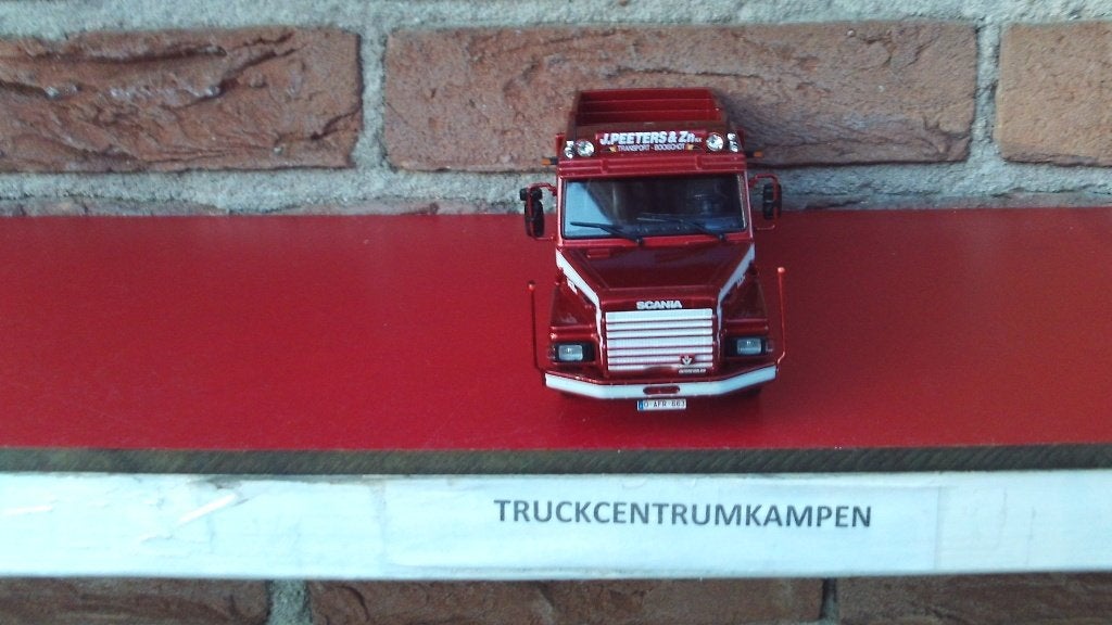Tekno  Scania  142  met  open  Bak  van  J. Peeters., Ophalen of Verzenden, Nieuw, Bus of Vrachtwagen, Tekno