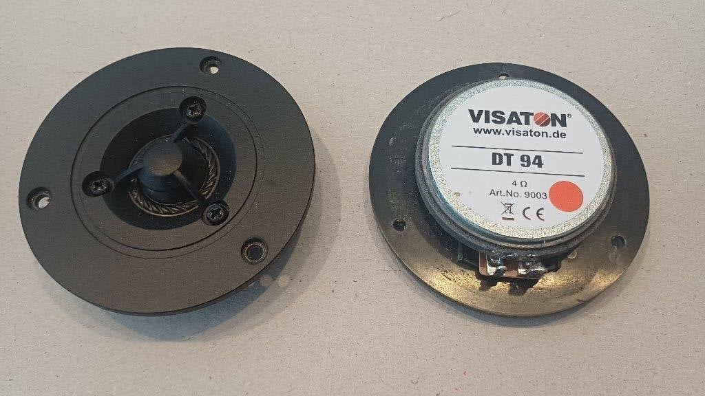 2 x Visaton tweeter DT94 - 4ohm in goede werkende staat ., Ophalen of Verzenden, Zo goed als nieuw, Overige merken