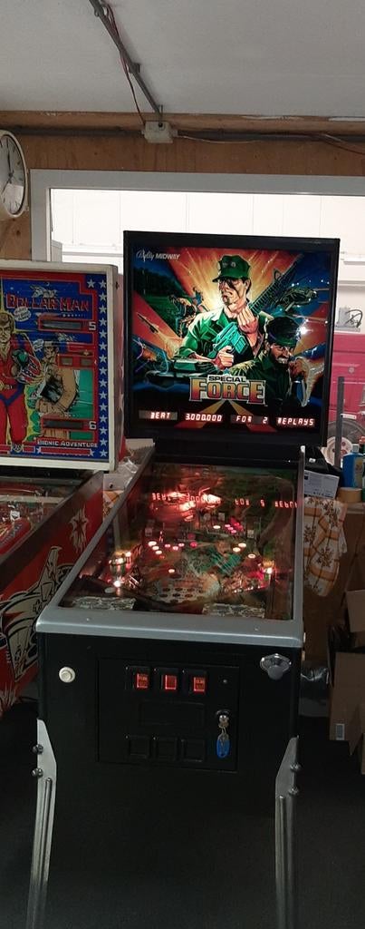 Flipperkast special force, Verzamelen, Automaten | Flipperkasten, Ophalen, Gebruikt, Elektronisch, Bally