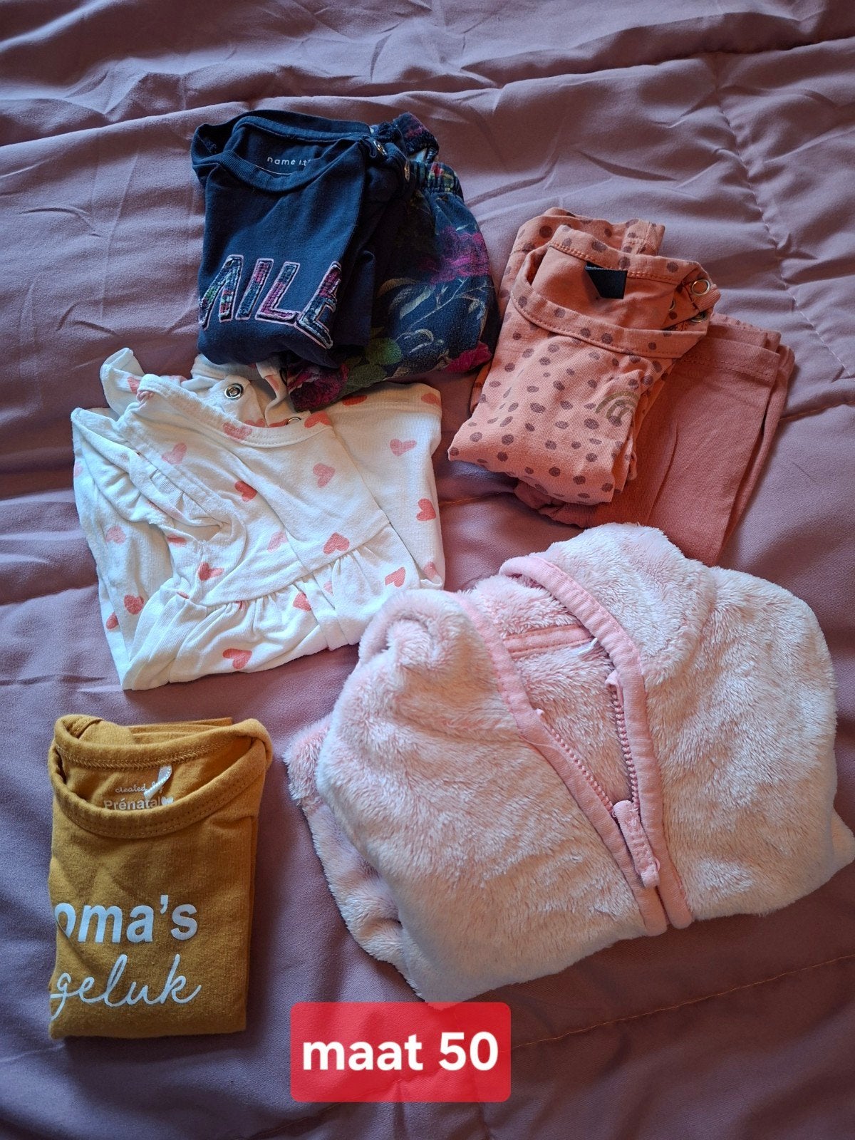 meisjeskleding maat 50, Kinderen en Baby's, Ophalen, Gebruikt, Meisje
