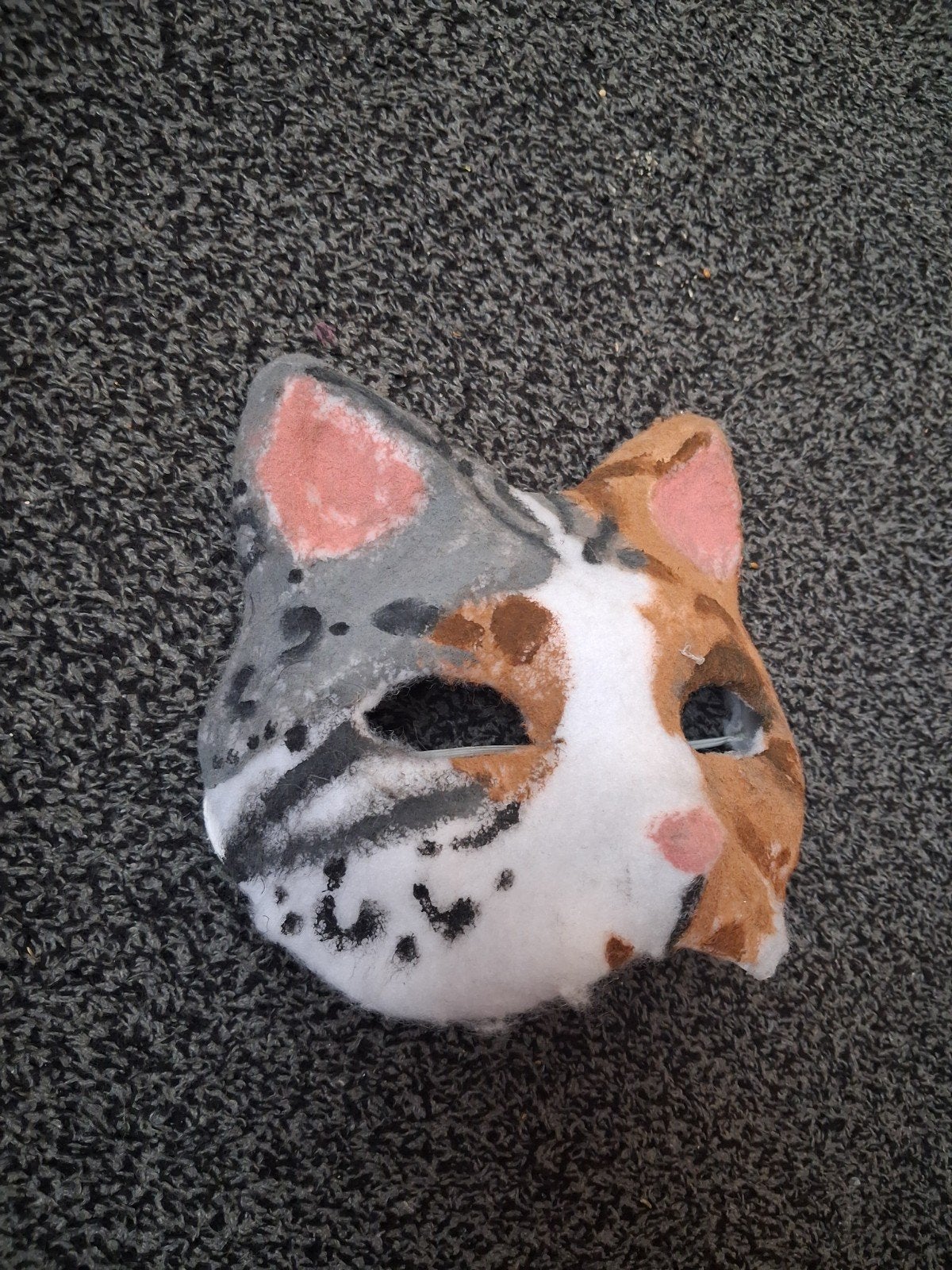 Katten therian masker, Ophalen of Verzenden, Zo goed als nieuw, Toneelattributen of Onderdelen