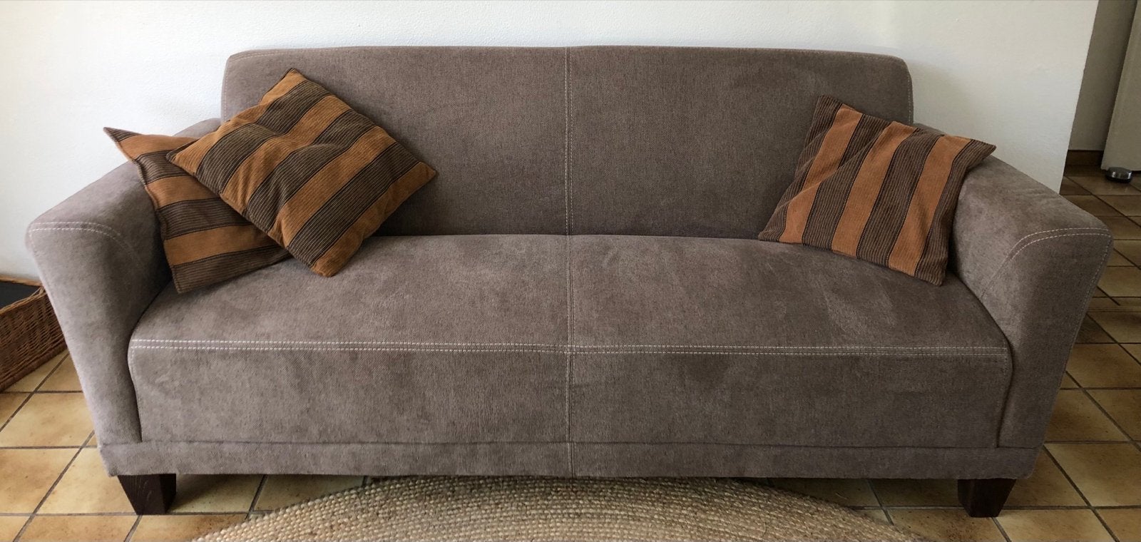 Nieuw bankstel, gekocht bij Goossens., Minder dan 75 cm, 150 tot 200 cm, Ophalen of Verzenden, Rechte bank