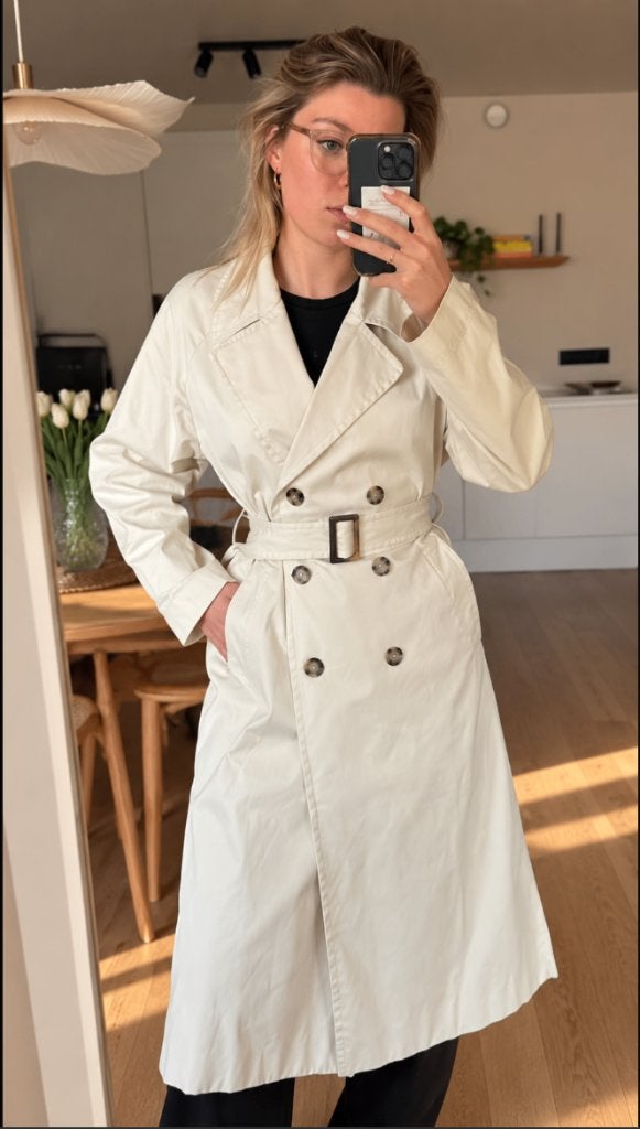 NIEUWE trenchcoat van bash / ba&sh maat XS/S., Beige, Nieuw, Ophalen of Verzenden, Ba&sh