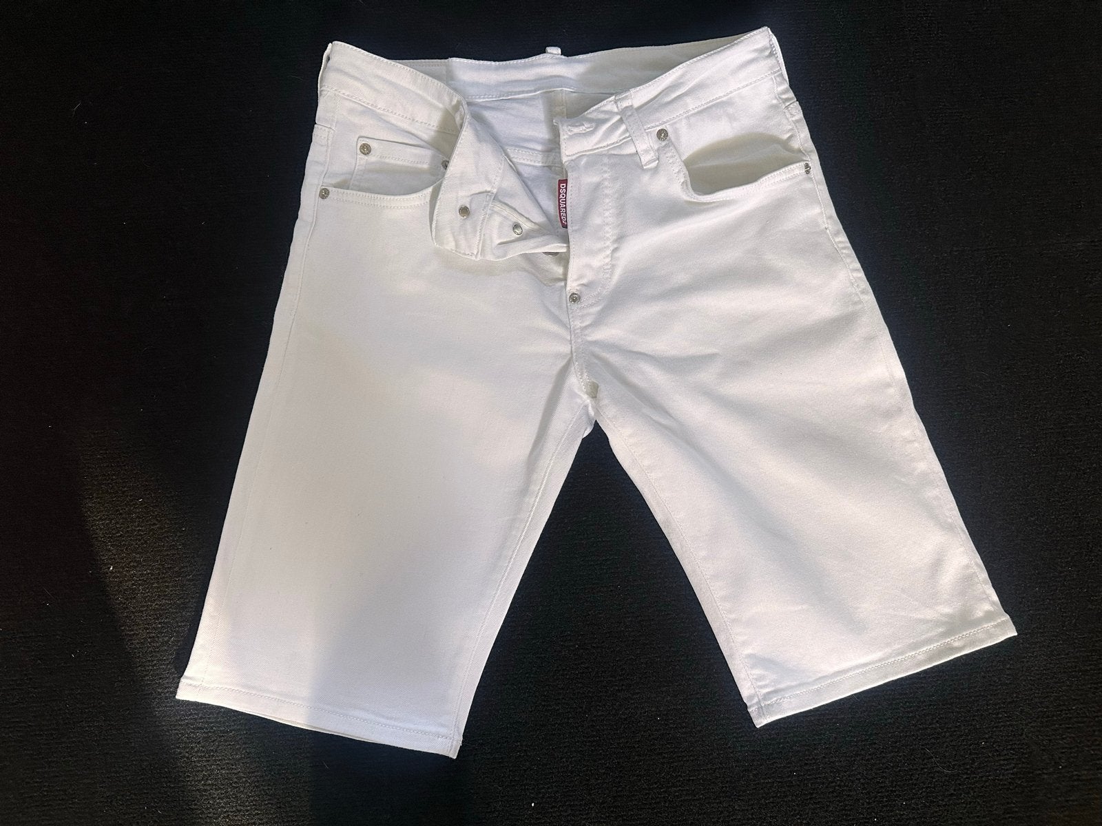 Dsquared2 Tidy Biker Clean Witte Jeans Shorts, Ophalen of Verzenden, Nieuw, Wit