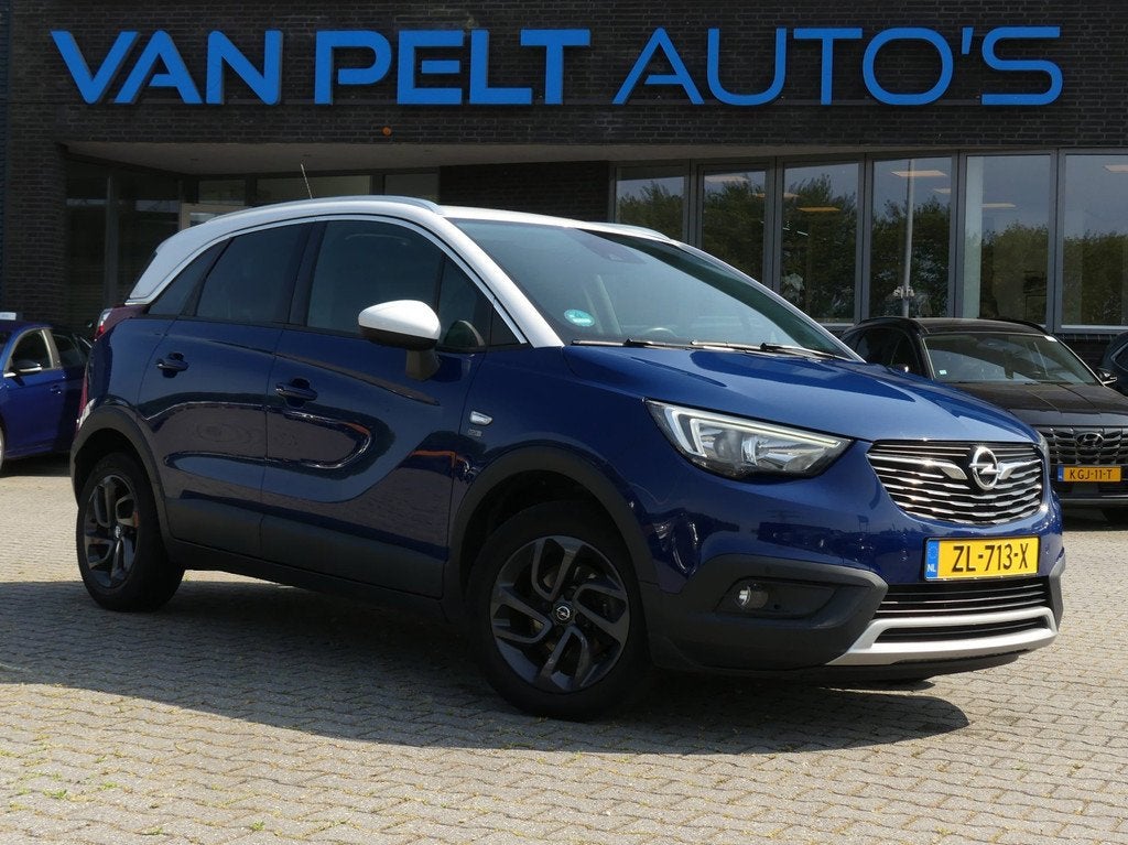 Opel Crossland X 1.2 Turbo 120 Jaar Edition / Carplay, Voorwielaandrijving, Gebruikt, 1199 cc, Blauw