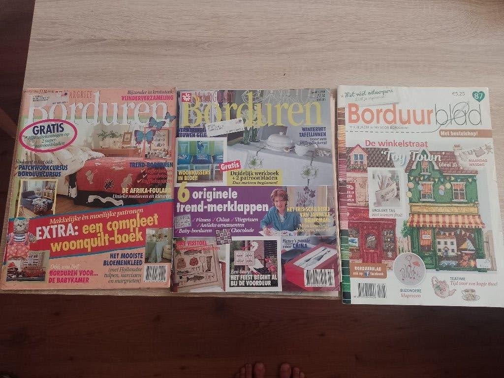 Tijdschriften Borduren (2x) + Tijdschrift Borduurblad, Ophalen of Verzenden, Gelezen