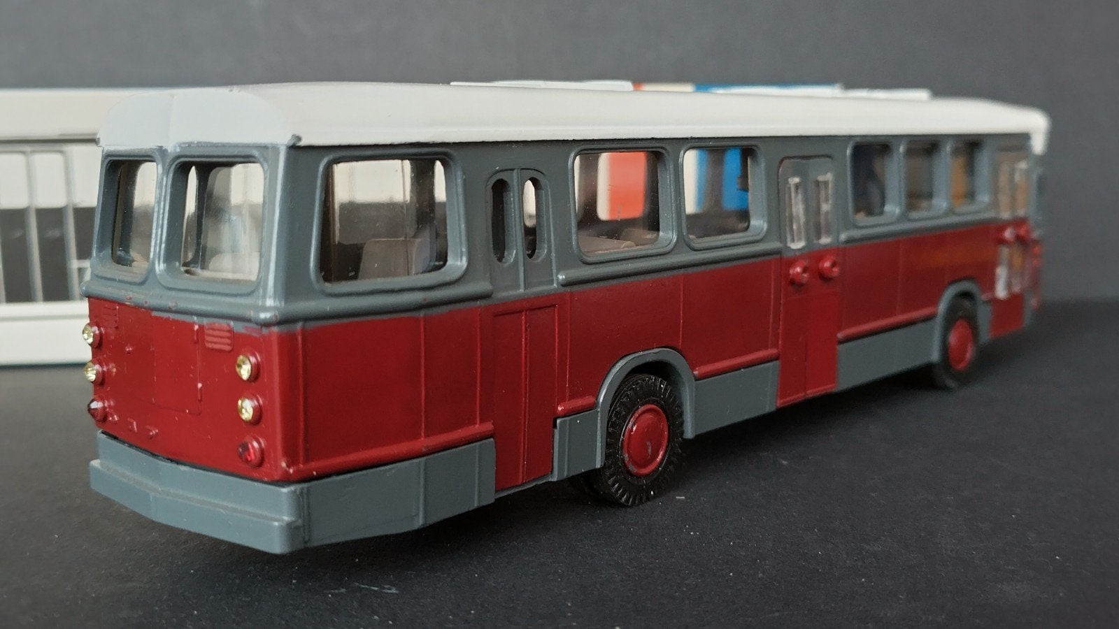 Daf Citybus nr 38 1:50 Lion Car Pol, Hobby en Vrije tijd, Modelauto's | 1:50, Verzenden, ., Zo goed als nieuw, Lion