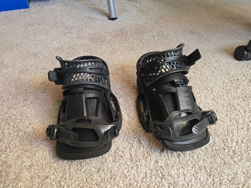 Burton Malavita EST snowboard bindingen - Maat M, Ophalen of Verzenden, Gebruikt, Bindingen