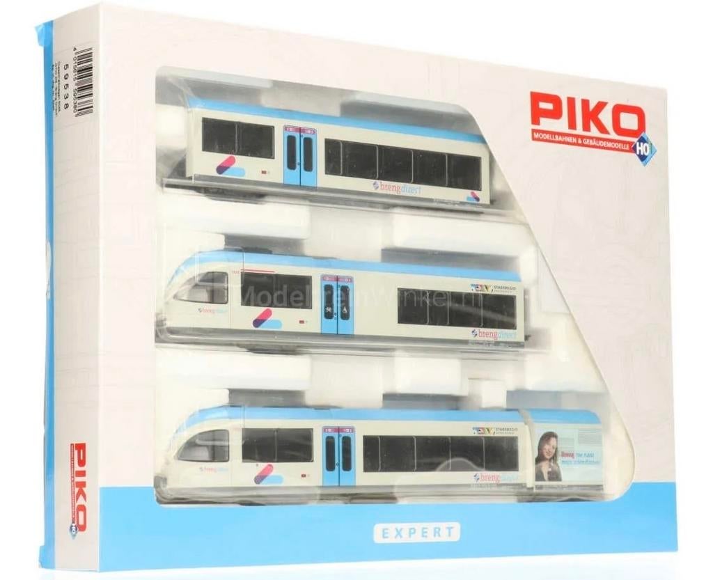 Piko 59338 GTW2/8 'Breng Direct' wisselstroom., Hobby en Vrije tijd, Modeltreinen | H0, Zo goed als nieuw, Treinset, Wisselstroom