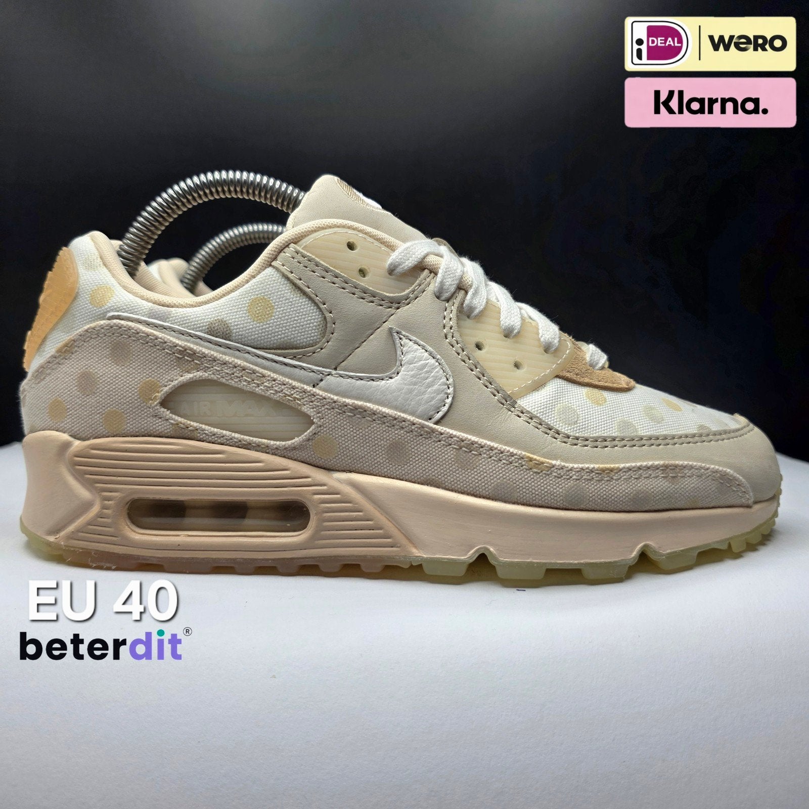 Nike Air Max 90 'Shimmer Polka Dot Sand' Maat: 40, Ophalen of Verzenden, Nike, Nike, Nike air max