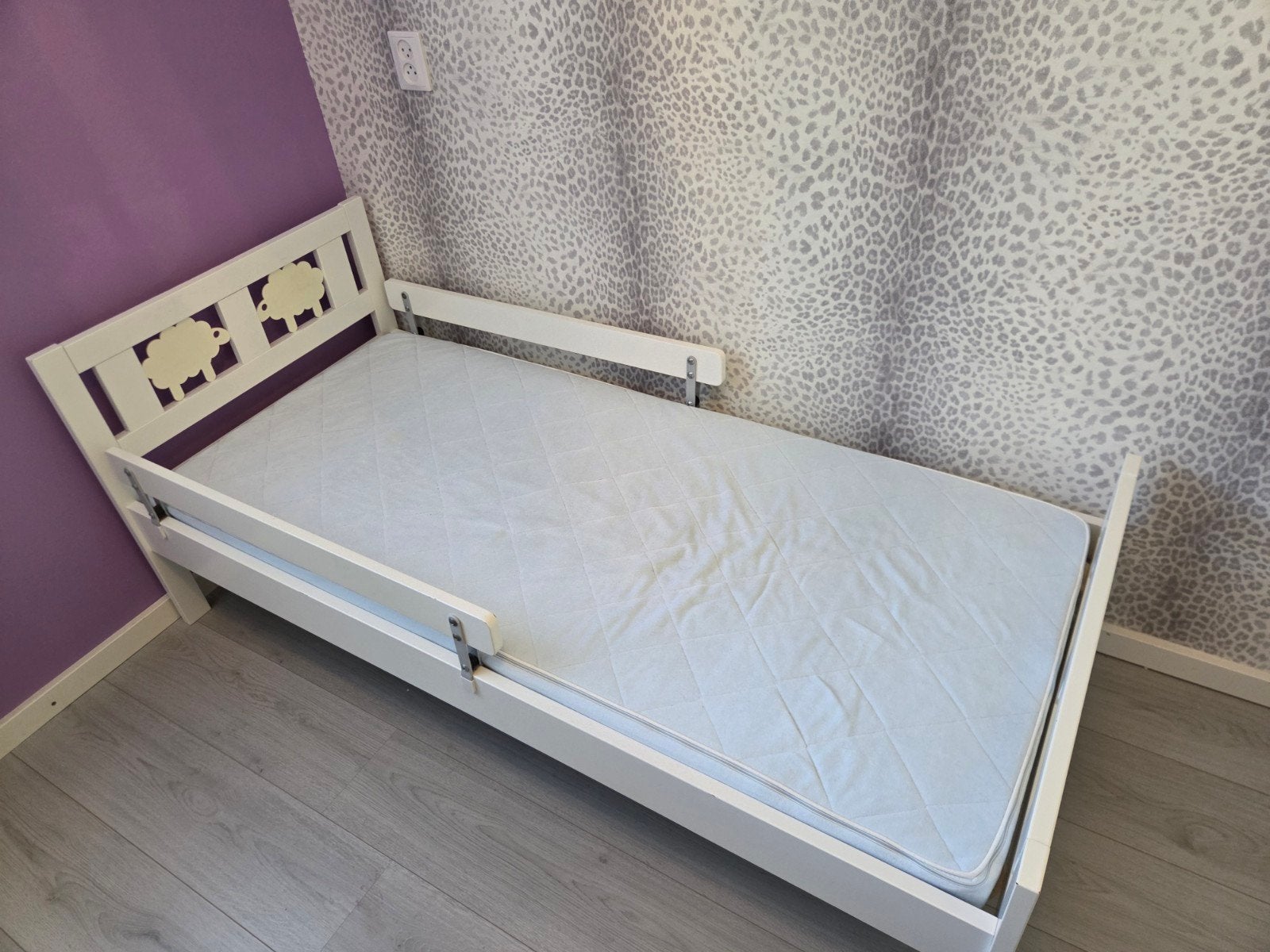 IKEA Kritter kinderbed 70x160 met matras en hoezen, Kinderen en Baby's, Gebruikt, 70 tot 85 cm, 140 tot 160 cm, Ophalen