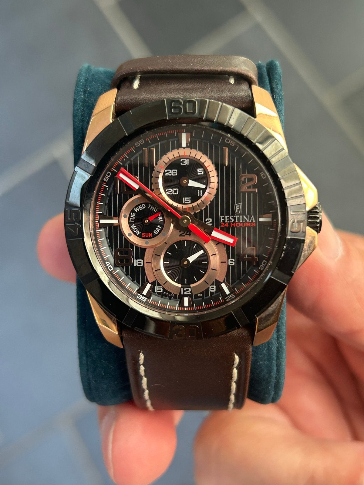 Festina Sport Chronograaf F16454/2 - Roségoudkleurig Staal, Overige merken, Staal, Polshorloge, 1960 of later