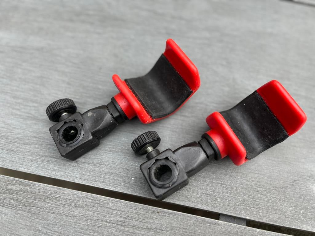Setje hengelsteunen geschikt voor 25 mm poot nieuw, Watersport en Boten, Hengelsport | Witvissen, Ophalen of Verzenden, Nieuw