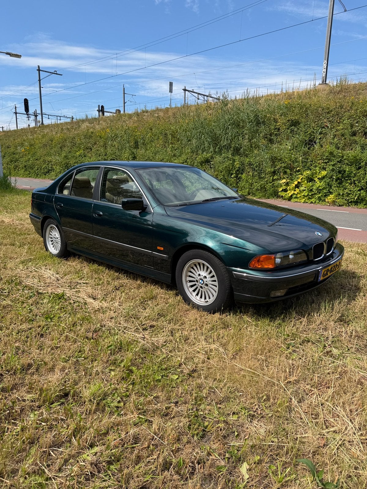 BMW 5-Serie 2.5 I 523 AUT 1998 Groen, Auto's, BMW, Automaat, Achterwielaandrijving, 2494 cc, 163 pk