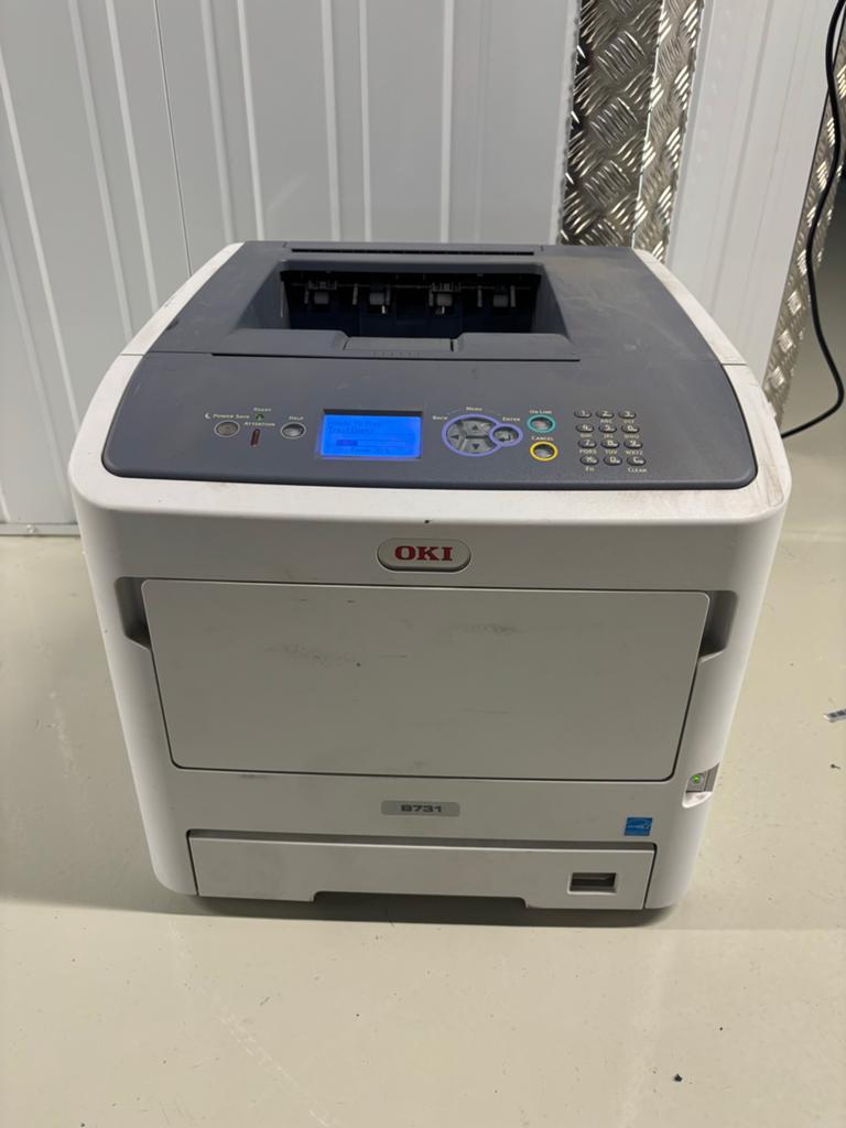 OKI B731 Laserprinter - Zwart-wit Zakelijke Printer, Computers en Software, Printers, Zwart-en-wit printen, Gebruikt, Printer