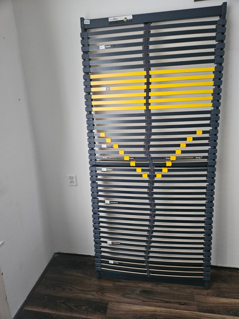 ZEER IN GOEDE STAAT 7 ZONE BOSSFLEX 600 BODEM 90 X 200 CM, Ophalen, 90 cm, Eenpersoons, Zo goed als nieuw