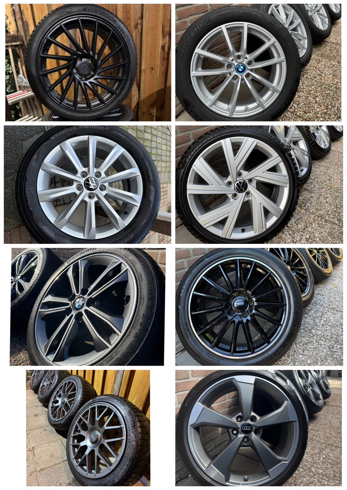 Exclusieve Velgen BMW / Volkswagen / Audi / Mercedes/Renault, Auto-onderdelen, Ophalen, Gebruikt, Personenwagen, Banden en Velgen