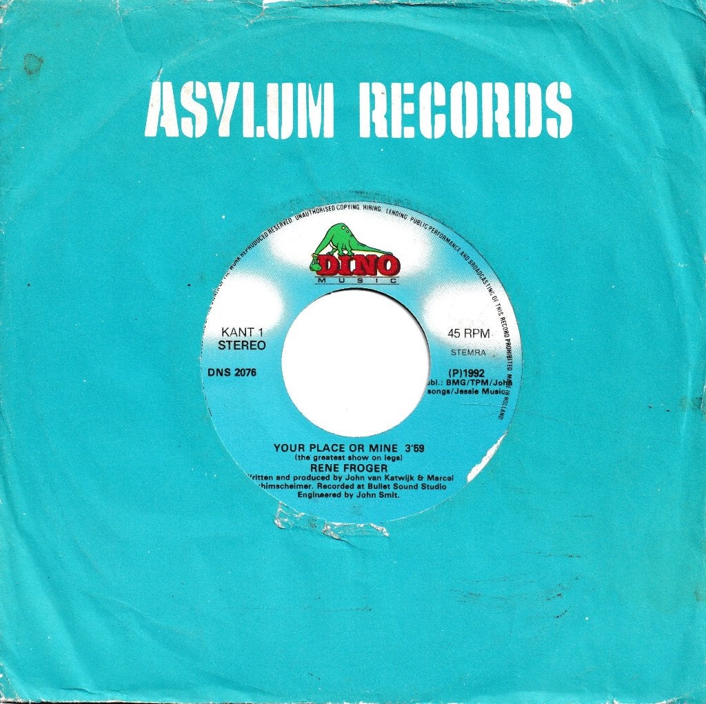 René Froger - Your place or mine, Ophalen of Verzenden, Gebruikt, 7 inch, Pop