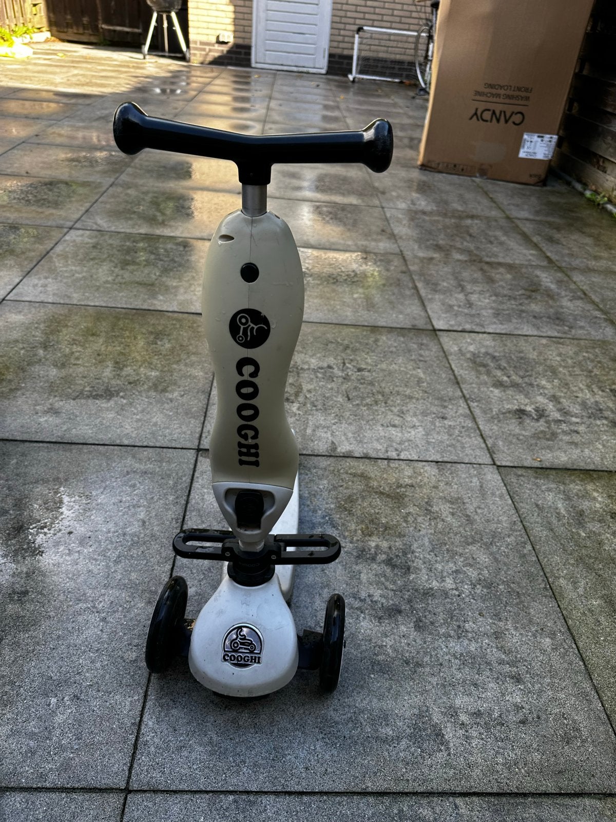 Cooghi 2-in-1 Kinderstep met Zitje - Wit, Ophalen, Gebruikt, Gewone step