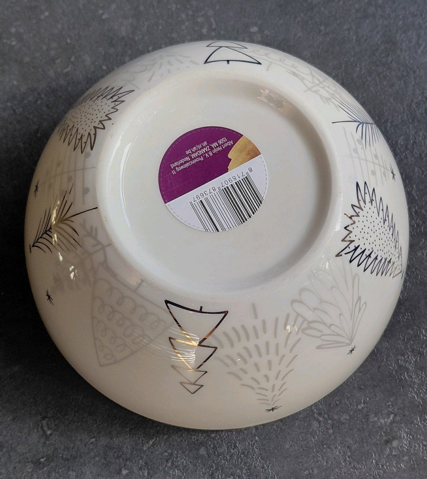 6 Albert Heijn Kerstservies Schaaltjes met Bomen, Ophalen, Nieuw, Schaal of Schalen, Albert Heijn