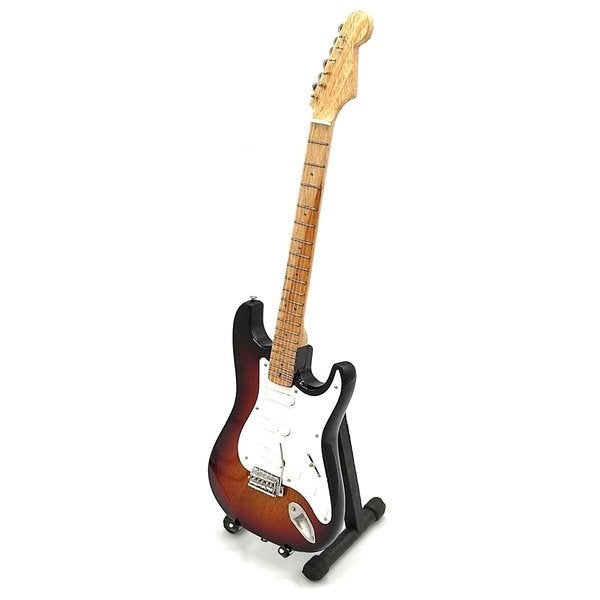 Jimi Hendrix gitaar bruin mini guitar 25cm miniatuur deco, Info@deconoord.nl, Deco Noord, Nieuw, Ophalen of Verzenden