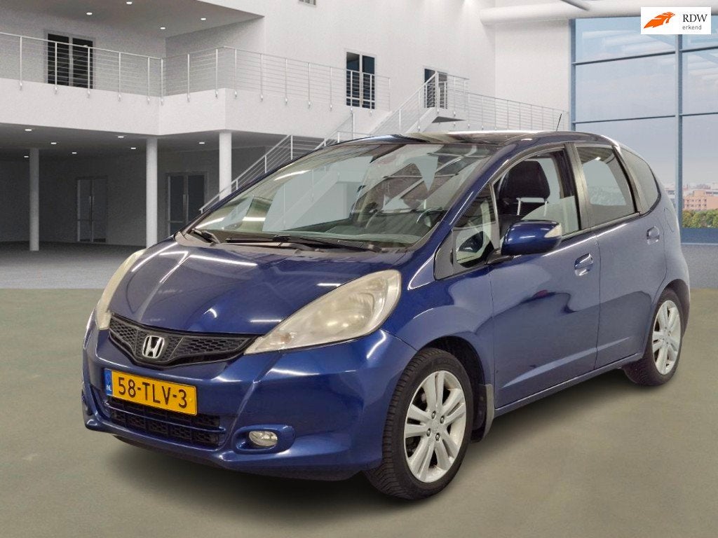 Honda Jazz 1.4 Hybrid Exclusive PANO NAVI PSENSOR CRUISE TRE, Auto's, Euro 5, Gebruikt, Zwart, 4 cilinders