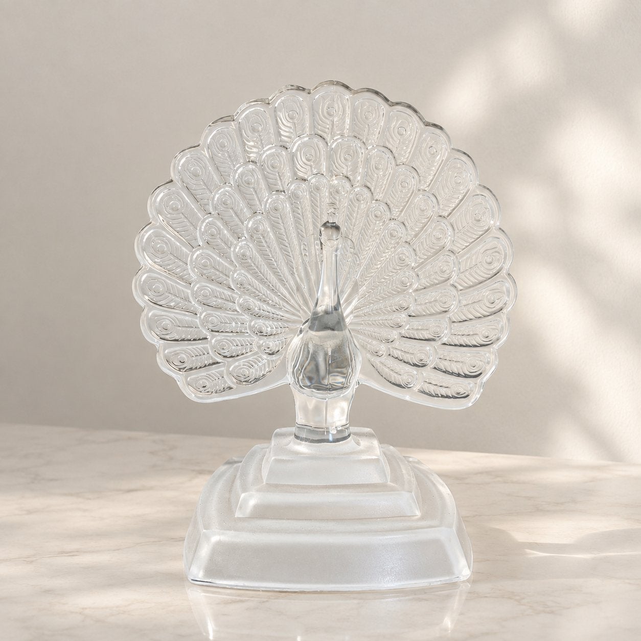 Glazen Pauw Decoratie - €10, Ophalen