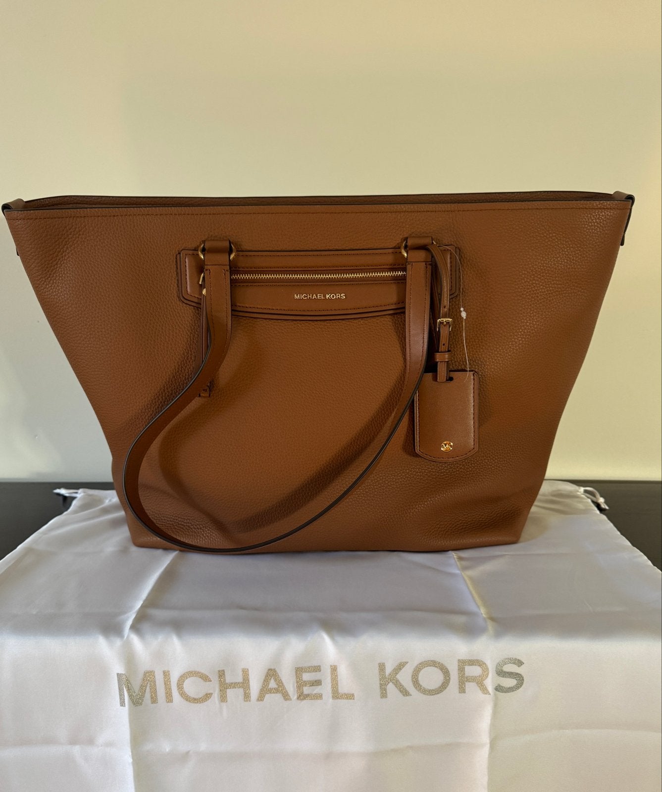 Michael Kors Jet Set Travel XL Tote - NIEUW!, Ophalen, Nieuw, Bruin, Shopper