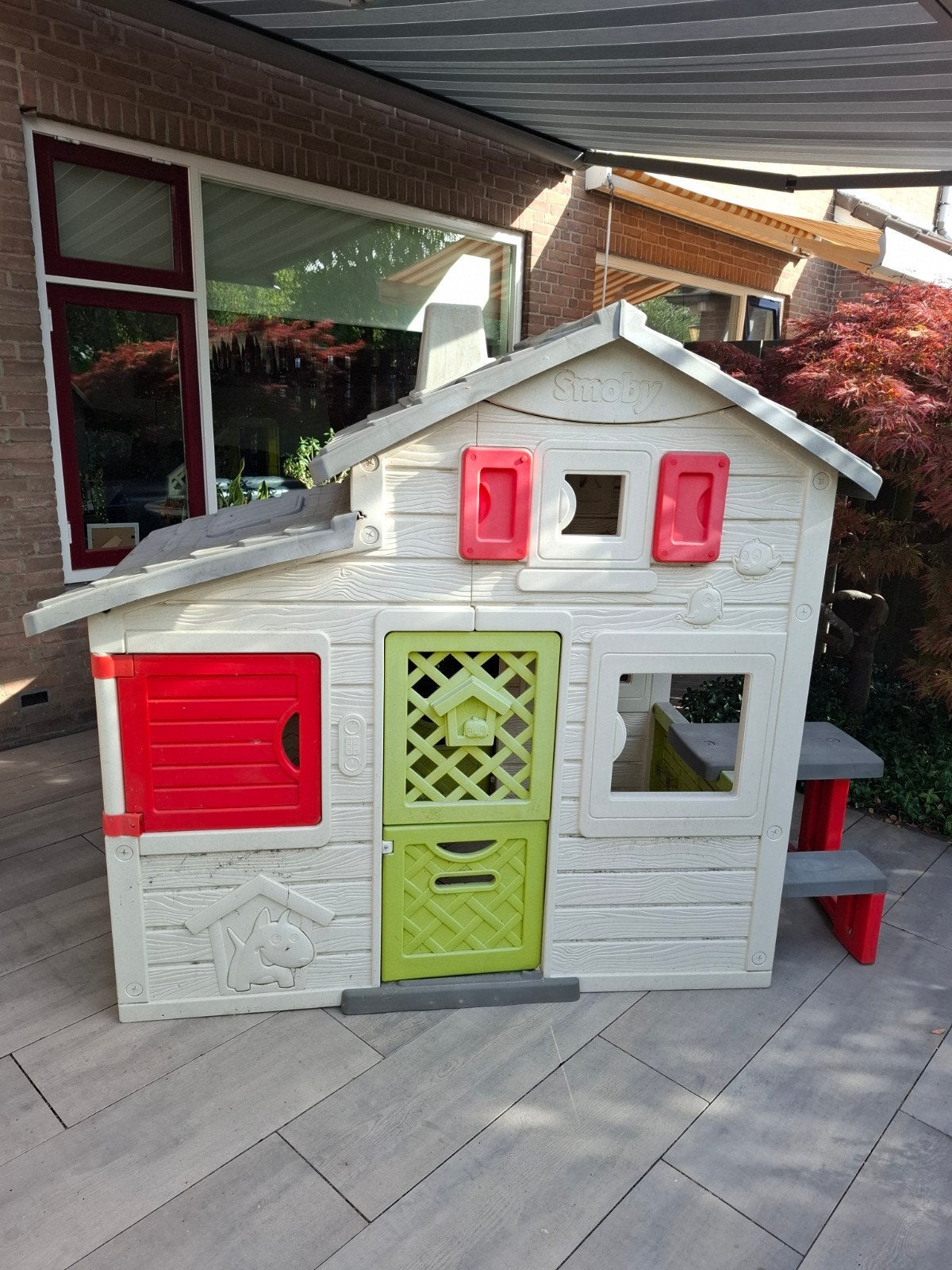 Smoby Speelhuisje Friends met keuken en picknicktafel, Ophalen, Gebruikt, Kunststof