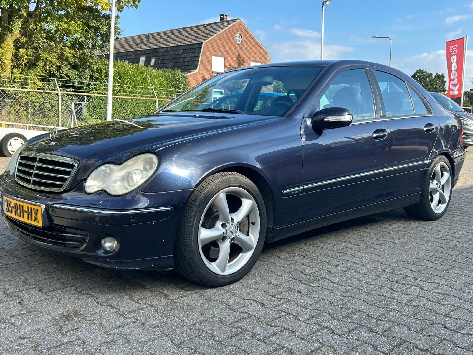 Mercedes-Benz C-Klasse 2.2 CDI C220 Sedan 2005 Blauw, Auto's, Achterwielaandrijving, 1440 kg, Zwart, 4 cilinders