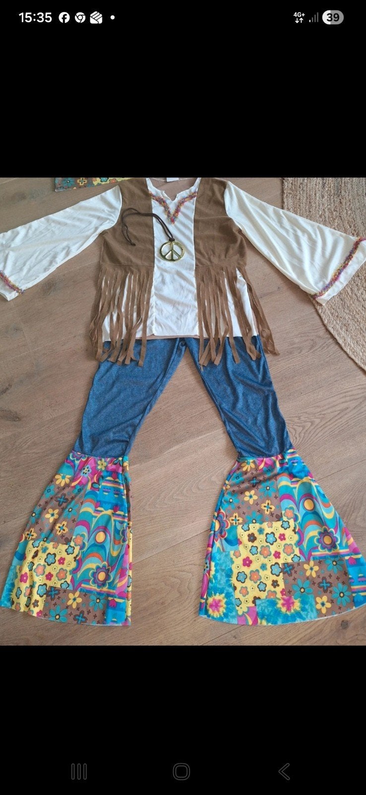 flowerpower hippie pak M, Kleding | Heren, Ophalen of Verzenden, Zo goed als nieuw, Maat 48/50 (M)