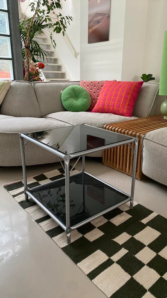 Ikea LAXVIK salon tafel vintage design table chrome zilver, Ophalen
