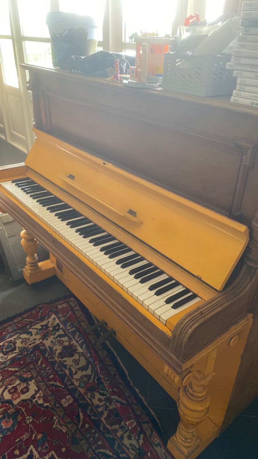 Piano (moet weg), Ophalen, Gebruikt, Bruin, Piano