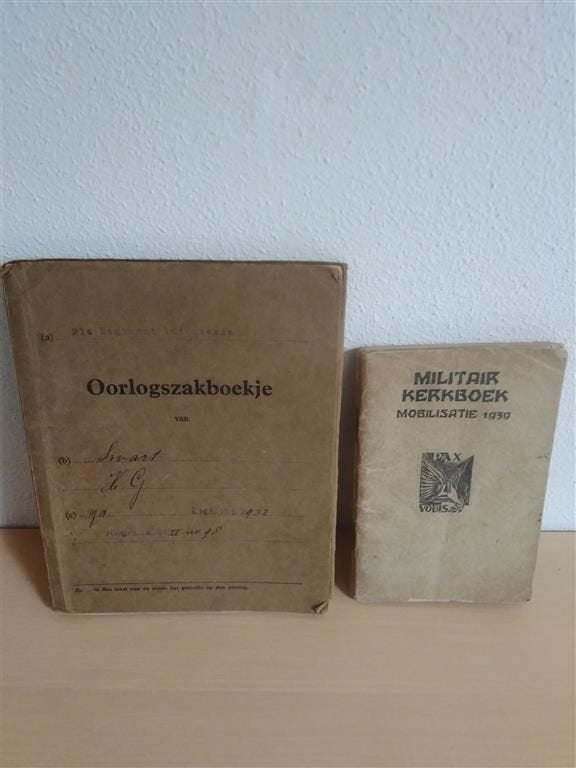 Oorlogszakboekje + kerkboekje 21RI  NL pre 40, Ophalen of Verzenden, Landmacht, Nederland, Boek of Tijdschrift