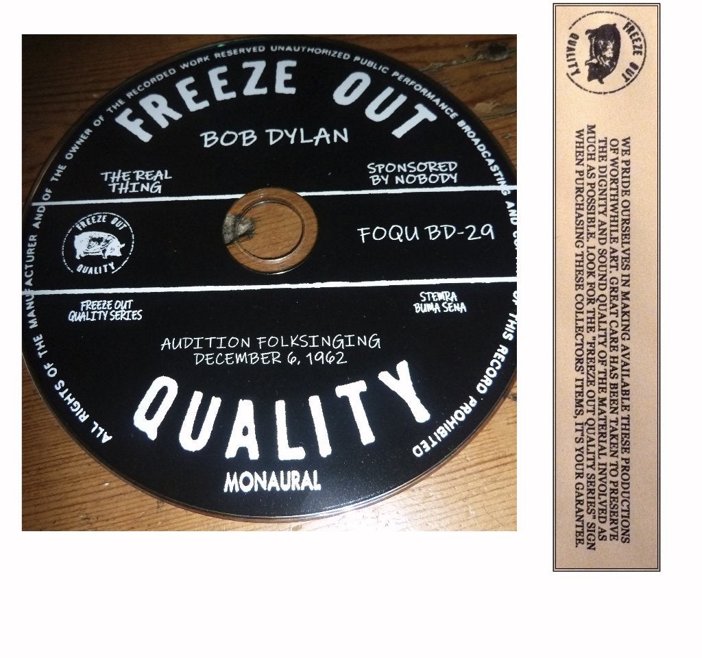 cd Bob Dylan - Audition Folksinging - 1962 - best quality -, Ophalen of Verzenden