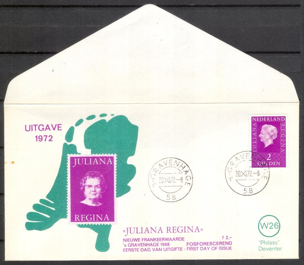 W26 - Juliana Regina - 2 gulden, Postzegels en Munten, Verzenden, Envelop