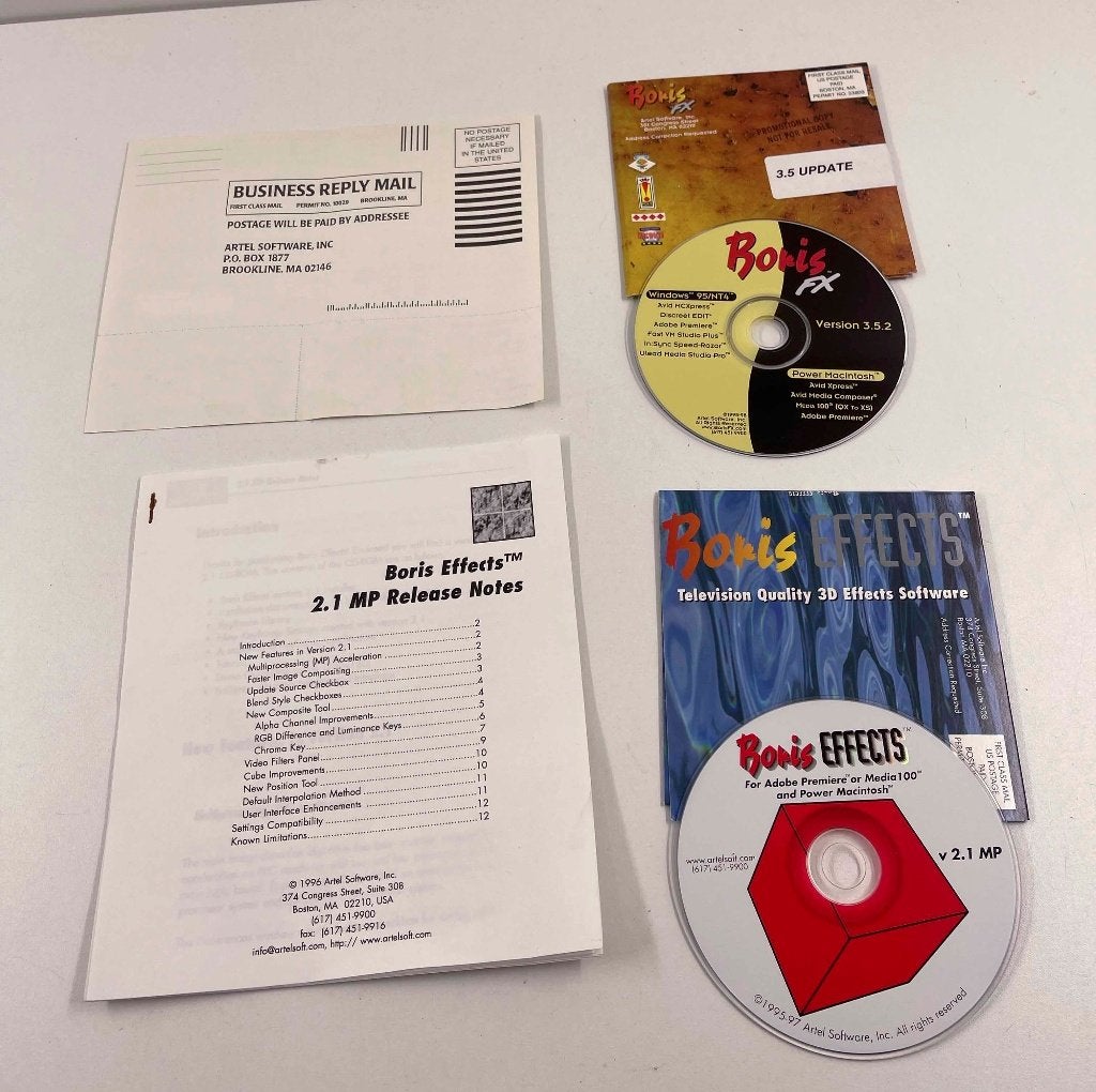 Boris FX 3.5.2 Update CD & Effect V2.1 MP software, Ophalen of Verzenden, Gebruikt, MacOS