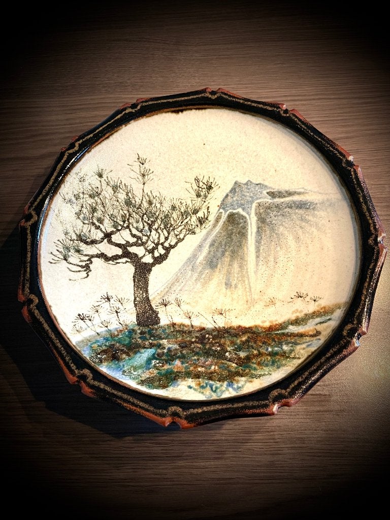 Sheperd's Well wand Bord David Eele Antiek aardewerk pottery, Verzenden