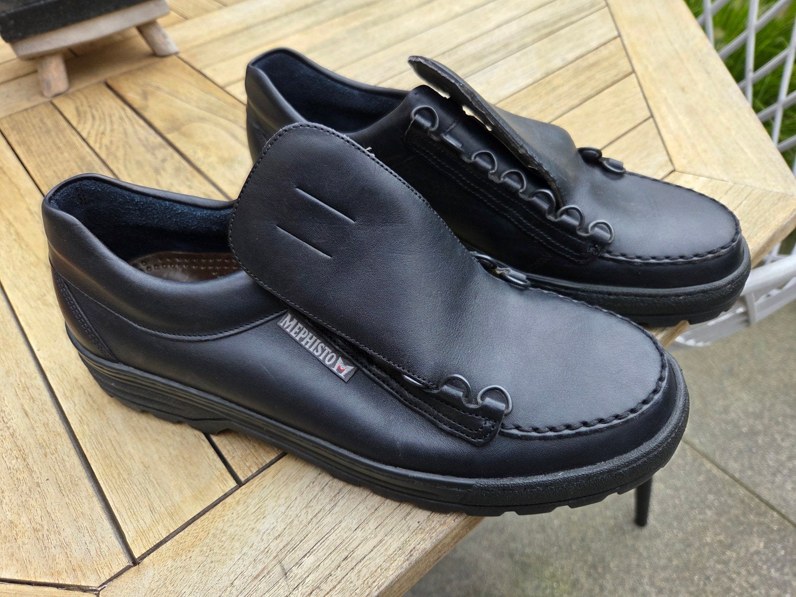 Mephisto Trampolins herenschoenen - Zwart -, Kleding | Heren, Zwart, Boots, Ophalen of Verzenden, Zo goed als nieuw