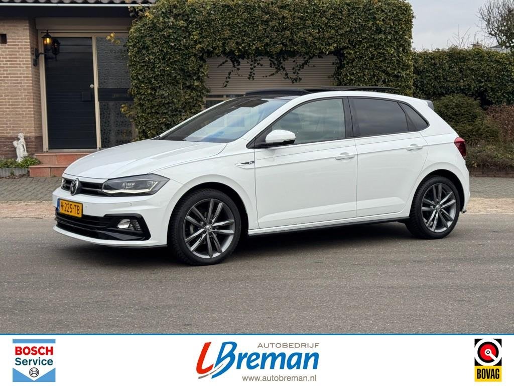 Volkswagen POLO 1.0 TSI R-Line Full LED Panoramadak ACC, Voorwielaandrijving, Gebruikt, Huisgarantie, 95 pk