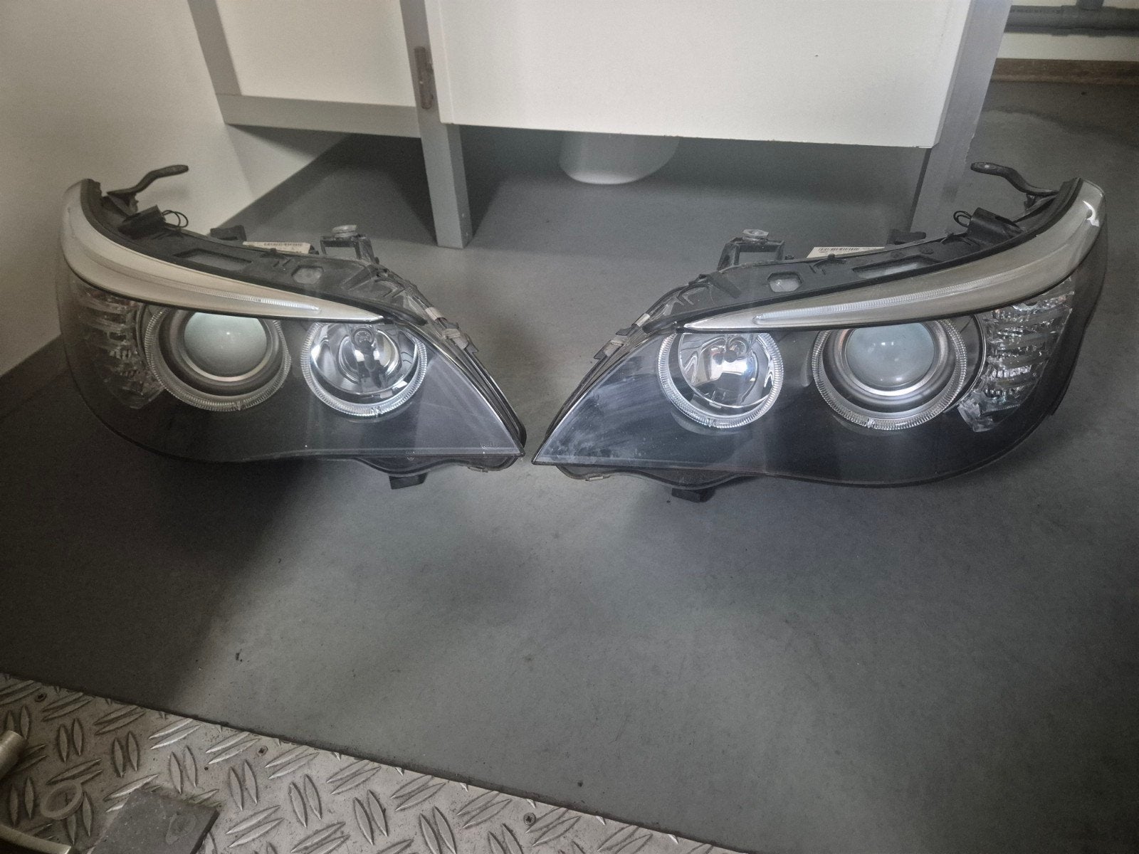 BMW e60 koplampen, Auto-onderdelen, Ophalen of Verzenden, Gebruikt, BMW